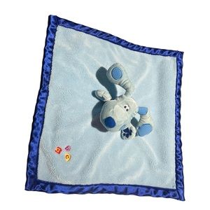 BLUE'S CLUES Lovey Blanket ABC Satin trimmed 100% polyester 17x17”
